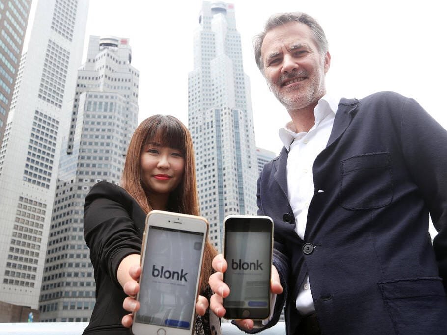 Blonk co-founders Lynn Tan (left) and Vincent Maillard (right). Photo