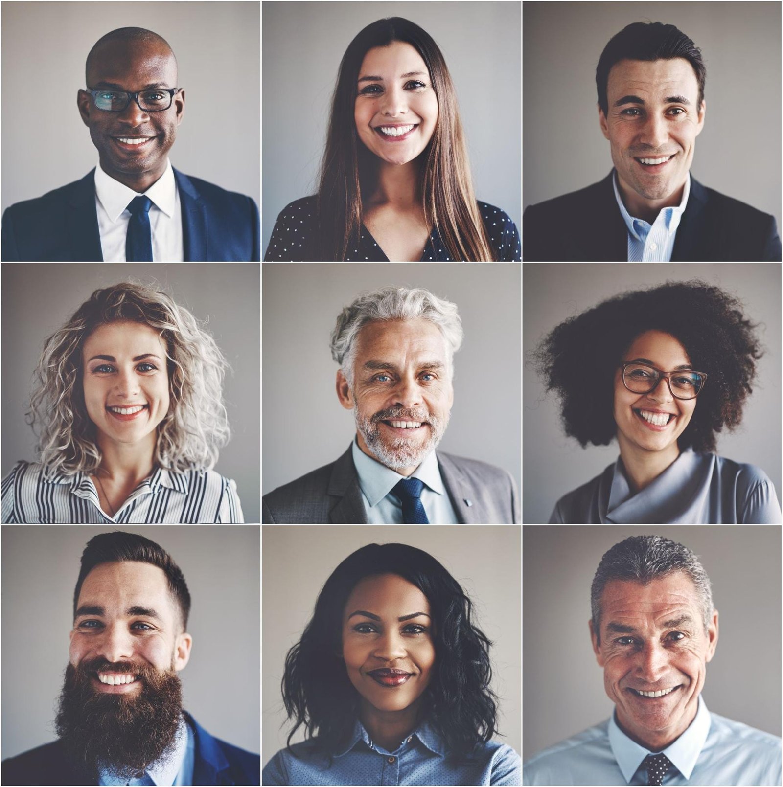 Profile pictures of professionals