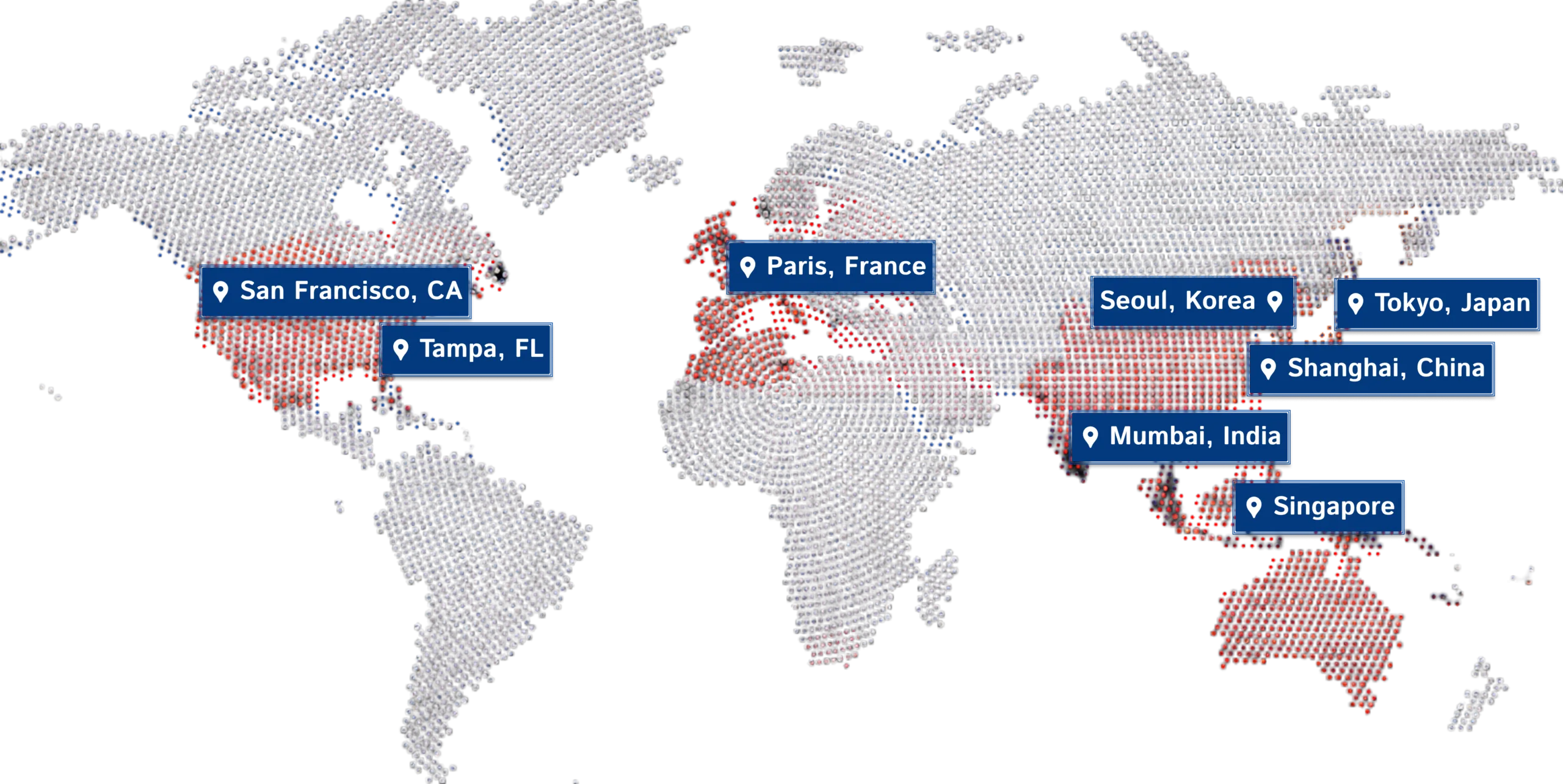 Our geographic coverage dark